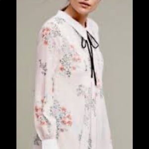 Anthropologie Collared Floral Dress